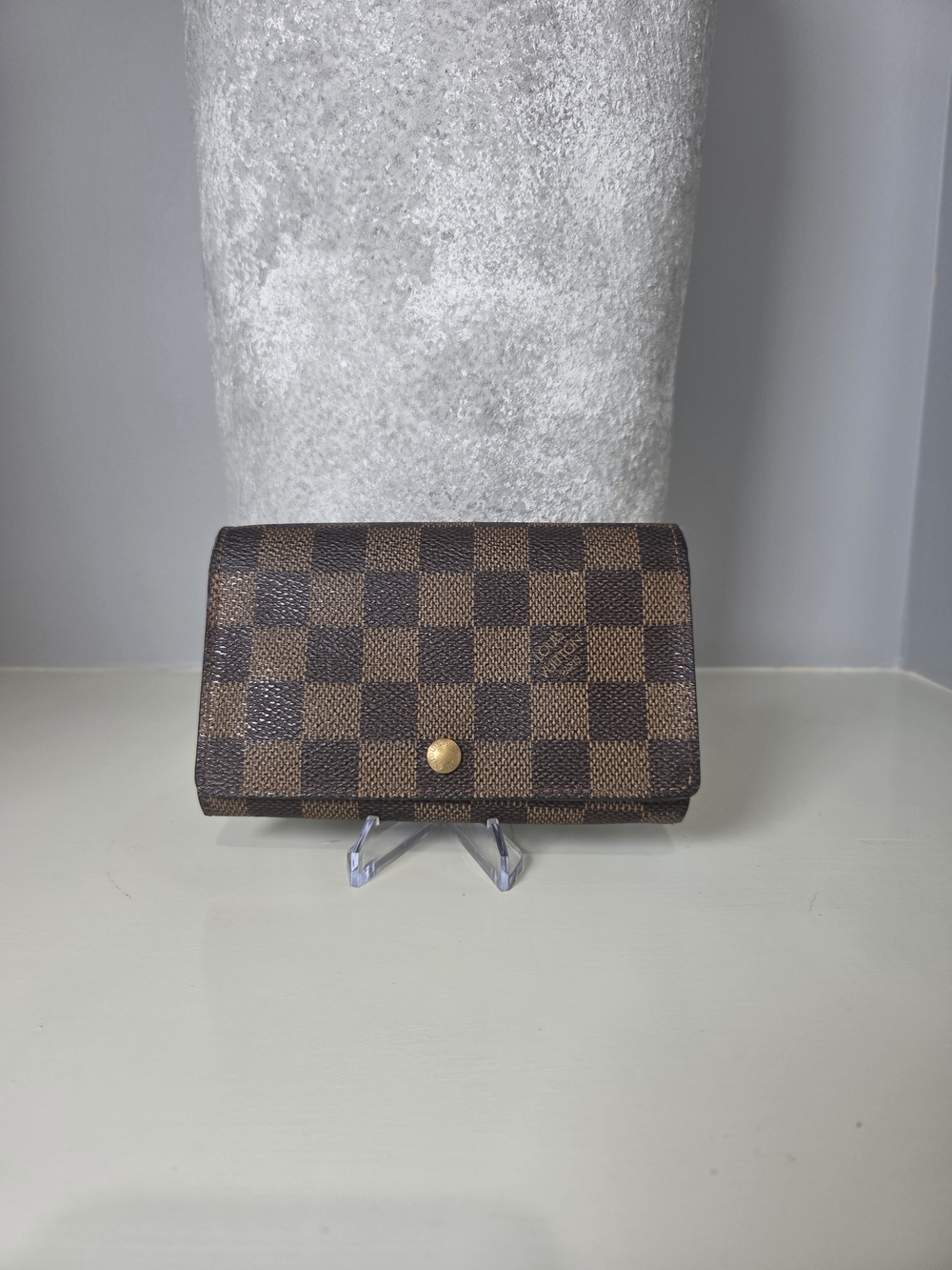 Louis Vuitton Damier Ébène Porte-Monnaie Billets Trésor wallet / COA Included